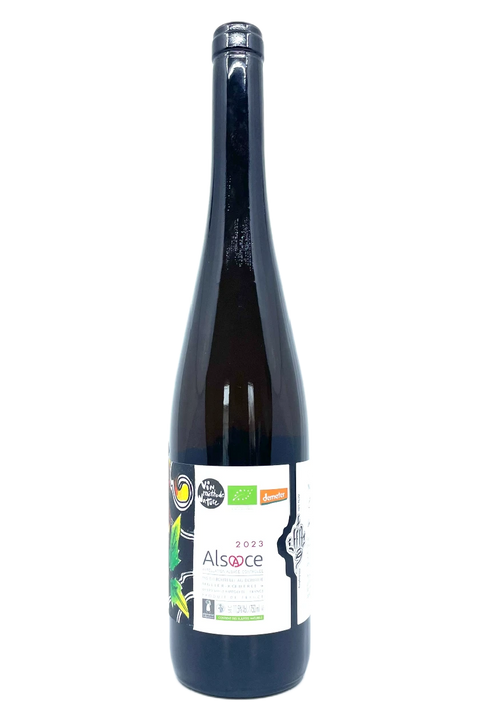 Back label of Domaine Muller Koeberle Riesling Burgreben 2023 - Natural Wine Dealers