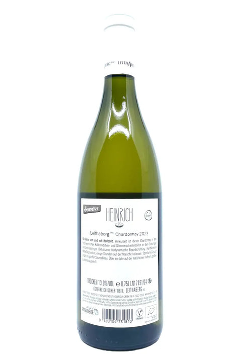 Heinrich Chardonnay Leithaberg 2023 back label - Natural Wine Dealers