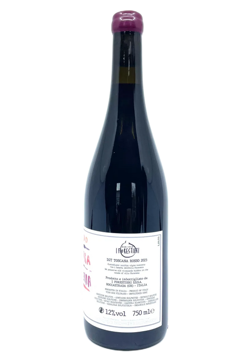 Back label of a Wine Bottle of I Forestieri Girotondo 2023 - Natureal Wine Dealers