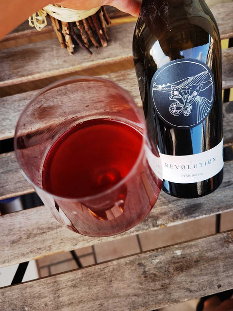 Johannes Zillinger Pink Solera with glass