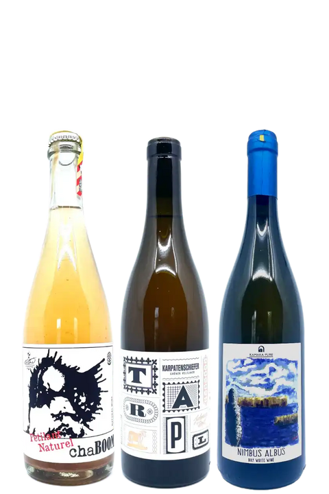 Giornate calde & Serate fresche - Set di 3 vini (1 Pet nat, 1 orange & 1 bianco)