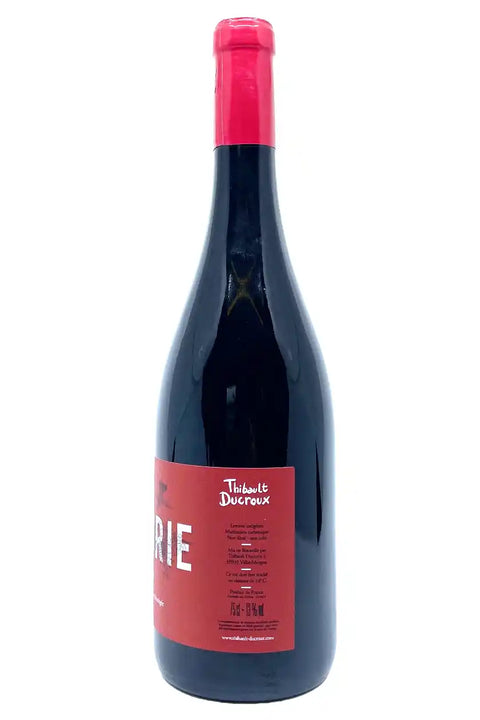 Side label of Thibault Ducroux Fleurie 2023 - Natural Wine Dealers