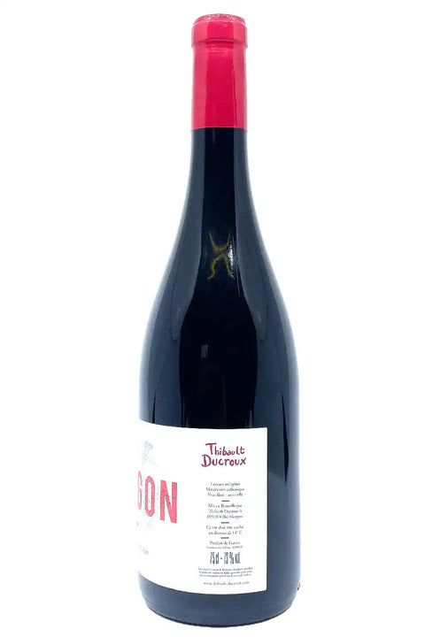 Back label of Thibault Ducroux Morgon 2023 - Natural Wine Dealers