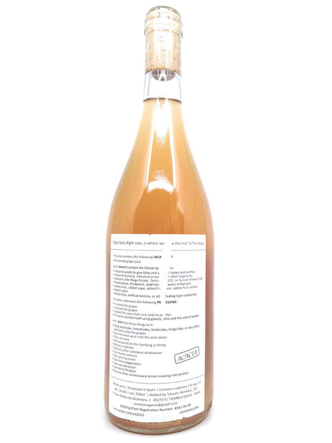 Vinos Ambiz Chelva 2020 back label