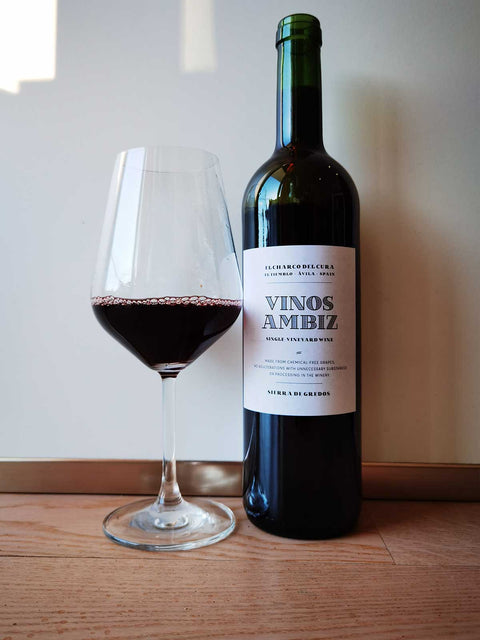 Vinos Ambiz Garnacha 2018 glass