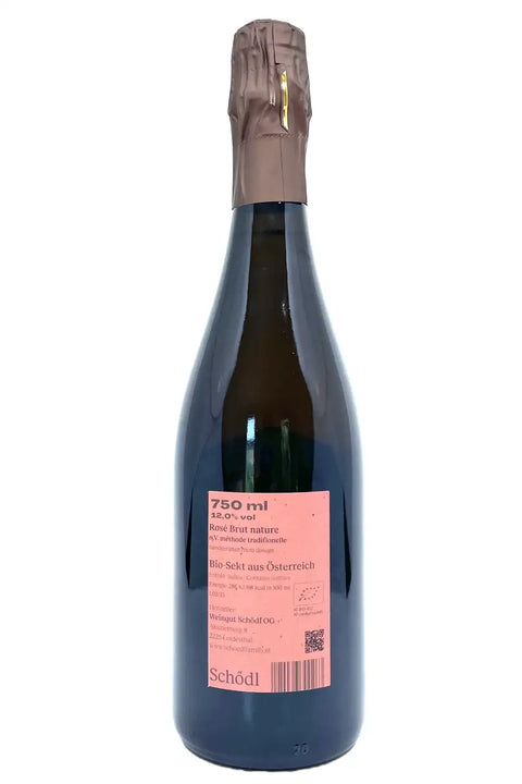 Weingut Schdl Rosé Brut Nature nv back label - Natural Wine Dealers