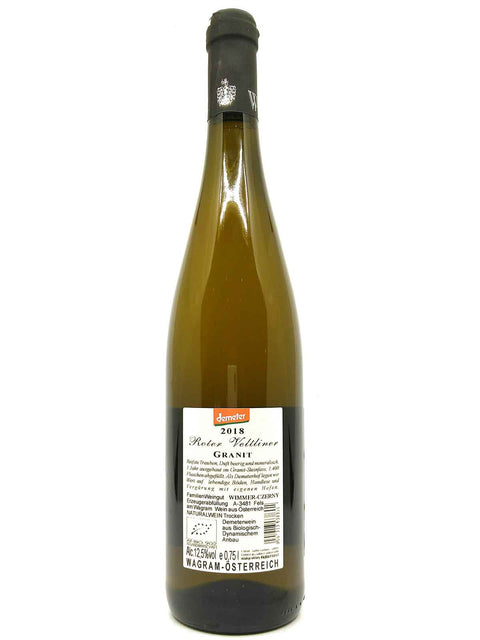 Wimmer Czerny Roter Veltliner Granit backlabel