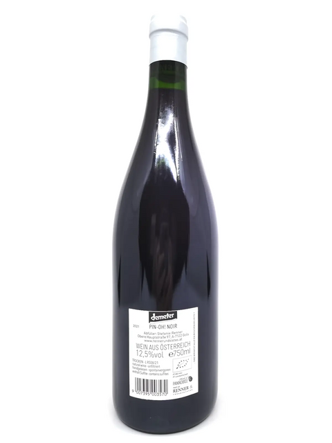 Rennersistas Pinot Noir 2021 back label