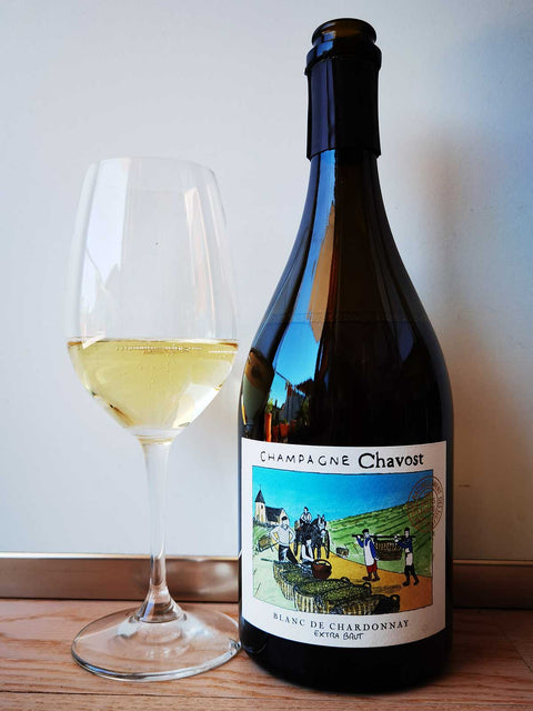 Champagne Chavost Blanc de Chardonnay glass