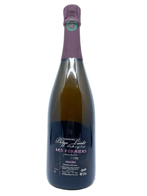 Champagne Philippe Lancelot Les Pommiers 2018 back label
