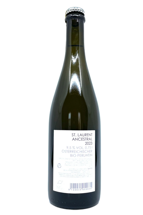 Back label of a bottle of Claus Preisinger Ancestral 2023 - Natural Wine Dealers