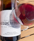 Bottle and glass of Fabien Jouves Autochtones 2024 - Natural Wine Dealers