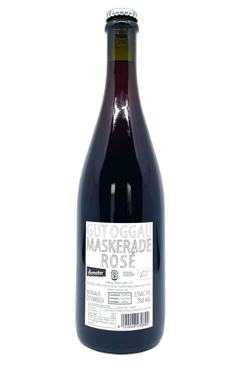 Back label of Gut Oggau Maskerade Rosé 2024 - Natural Wine Dealers