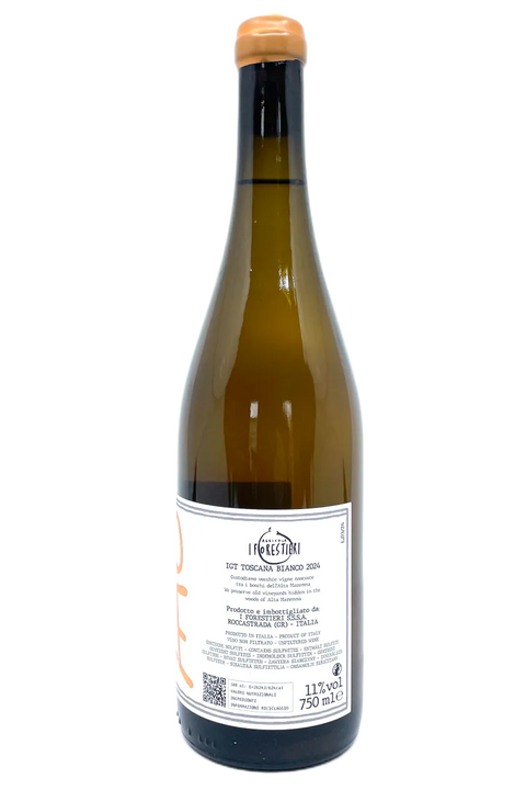 Back label of I Forestieri Rigomale 2024 - Natural Wine Dealers