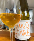Bottle and glass of I Forestieri Rigomale 2024 - Natural Wine Dealers
