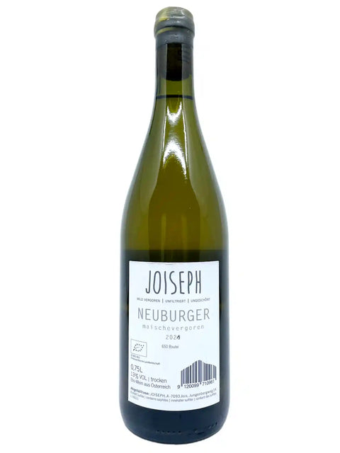 Joiseph Neuburger 2021 back label