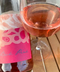 Bottlen and glas of Judith Beck Pink 2025 - Natural Wine Dealers