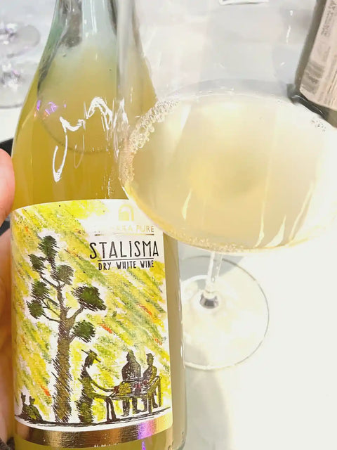 Kamara Stalisma white 2021 bottle and glass