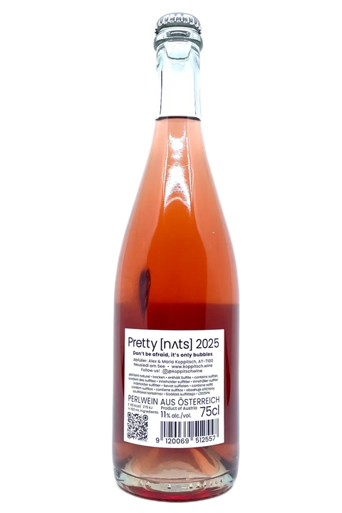 Back label of the bottle of Koppitsch Abendrot 2025 - Natural Wine Dealers 
