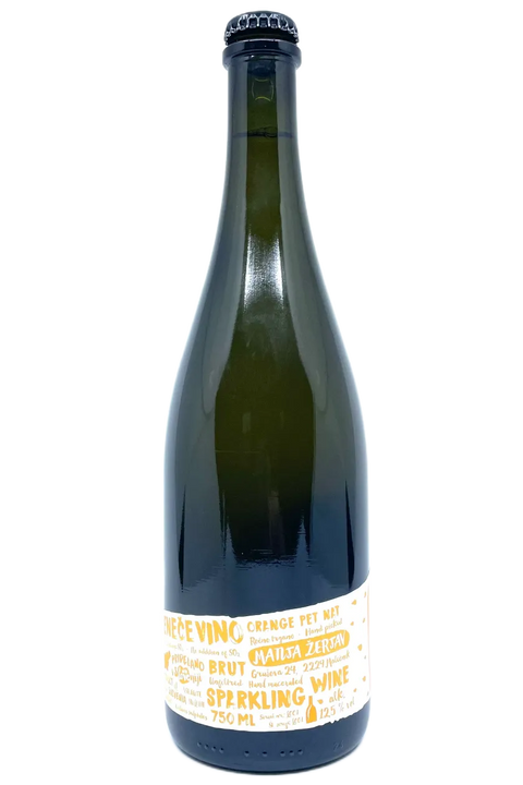 Back label of the bottle of Matic Wines Mea Orange - Natural WIne Dealers