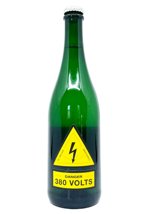 Bottle of Milan Nestarec Danger 380 volts Pet Nat 2025 - Natural Wine Dealers