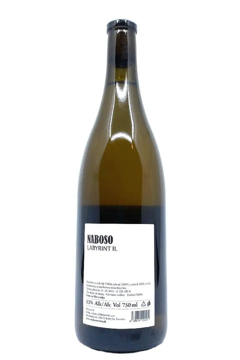 Back label of Naboso Labyrinth II 2022 - Natural Wine Dealers