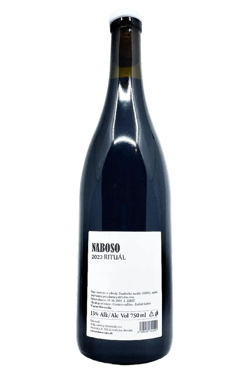 Back label of Naboso Ritual 2022 - Natural Wine Dealers
