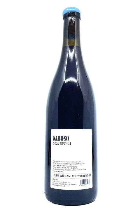Back label of Naboso Spolu 2022 - Natural wine Dealers