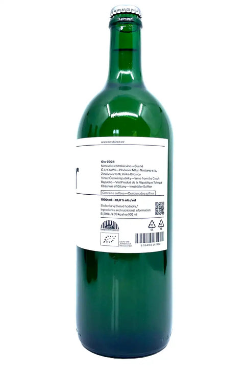 Milan Nestarec Okr 2024 back label - Natural Wine Dealers