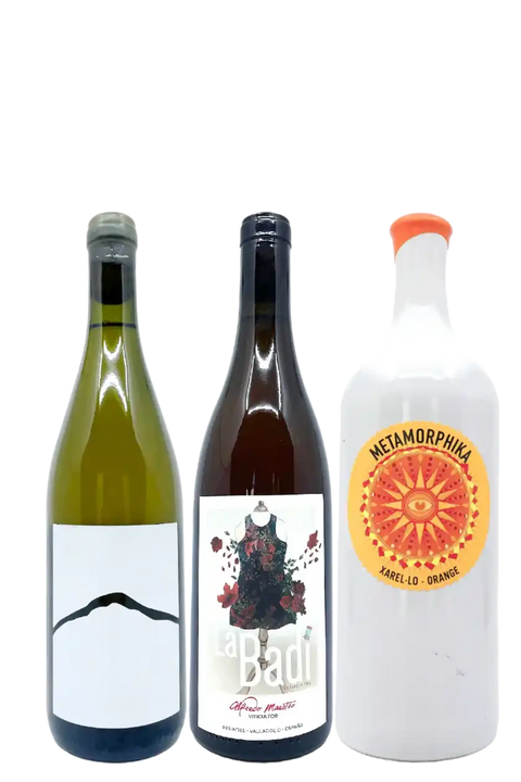 Three natural wine bottles - set package- orange wines - Natural Wine Dealers