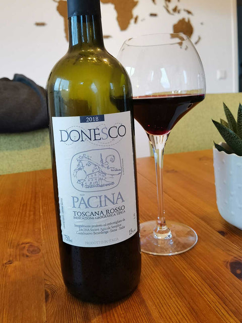 Pacina Donesco 2018 with glass