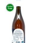 Bottle of alcohol-free beverage with a label and '0% alcohol' badge on a white background - Natural Wine Dealers