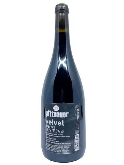Pittnauer Velvet back label