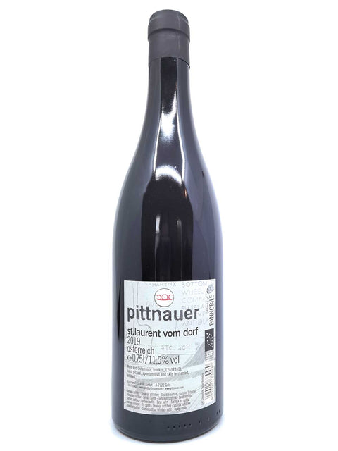 Pittnauer St Laurent vom Dorf 2019 back label