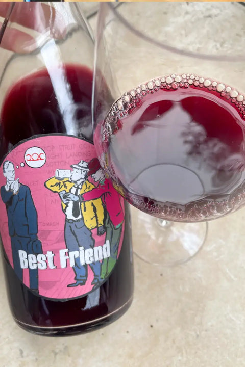Bottle and glass of Pittnauer Best Friend 2024 - Natural Wine Dealers