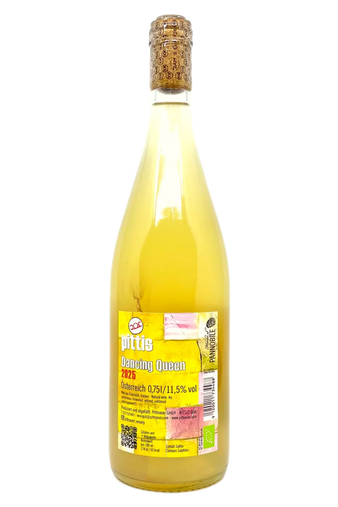 Back label of the bottle of Pittnauer  Dancing Queen 2025 - Natural Wine Dealers