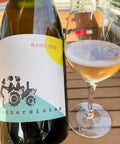 Bottle and glass of Rennersistas In a Hell Mood 2022 - Natural Wine Dealers