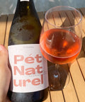 Schödl Pét Naturel Rosé bottle and glass