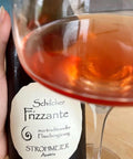 Strohmeier Schilcher Frizzante bottle and glass