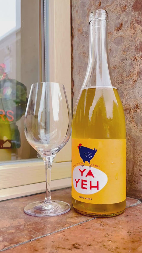 Video while pouring a glass of Matic Ya Yeh Sauvignon Blanc - Natural Wine Dealers